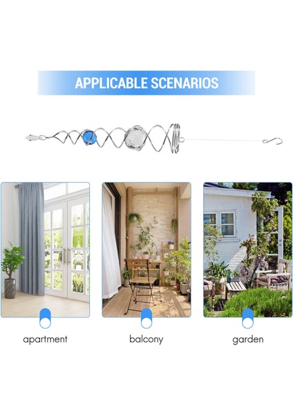 Rüzgar Ahenge Fırıldak Kristal Metal Tel Kristal Top Rüzgar Spinner Çan Spiral Kuyruk Açık Bahçe Dekorasyonu Için (Yurt Dışından) indirimleri