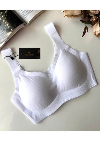 Intive Balensiz Dikişsiz Push-Up Çıkarılabilir Padli Invisible (Görünmez) Bralet - Ithal Bra