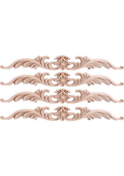 Adet Ahşap Aplikler ve Onlaylar, Boyasız Dıy Dekoratif Ahşap Oyma Onlay Aplikler Yatak Kapı Dolabı Dolap Için (Yurt Dışından)