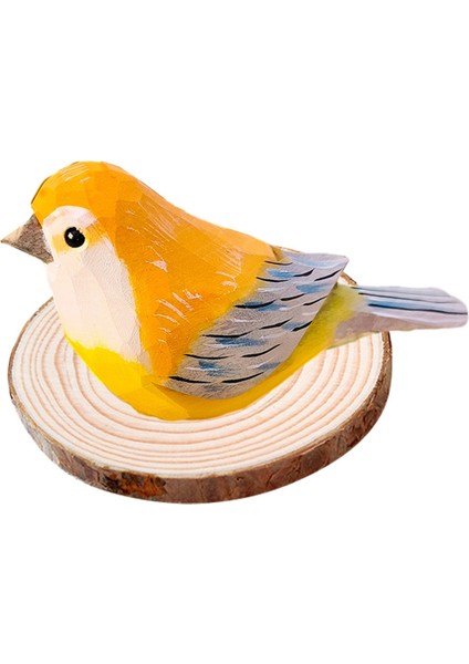 Ahşap Kuş Süsleri Iskandinav Tarzı Ahşap El Oyması Kuş Sanatı Dekorasyon Minyatür Hayvan El Sanatları Çocuk Hediyeleri,c (Yurt Dışından)