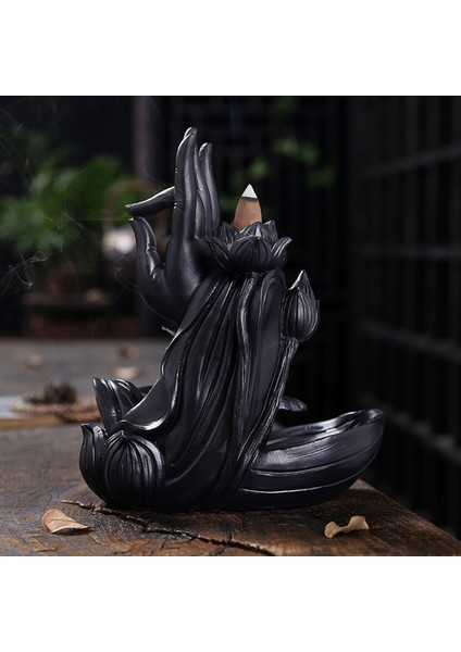 Geri Akış Lotus Tütsü Brülör Şelale Tütsü Koni Bergamot Tütsü Sopa Tutucu Ev Zen Buda El Tütsü Brülör A (Yurt Dışından) fırsatları