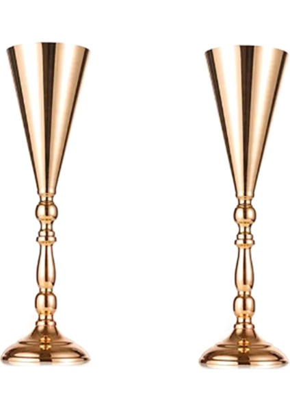 2 Adet Masa Üstü Çiçek Vazosu Düğün Orta Parçası Dekor Metal Çiçek Standı Yapay Çiçek Süsleri Yıldönümü Parçası Için (Yurt Dışından)
