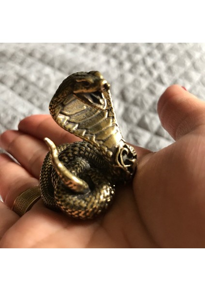 Kobra Heykeli Süs Zodyak Yılan Minyatür Figürler Bakır Masaüstü Dekorasyon Çay Evcil Hayvan Dekor Aksesuarları Zanaat (Yurt Dışından) fiyatları