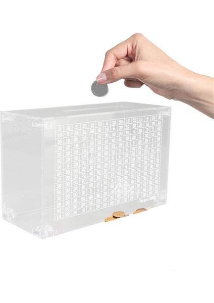 Çocuklar Yetişkinler Için Şeffaf Kuma, Şeffaf Akrilik Kuma, Tasarruf Hedefi Için Sayaçlı Yetişkin Para Kutusu En Iyi Hediye 5000 (Yurt Dışından) fiyatları