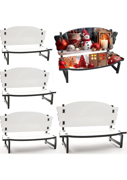 5 Adet Süblimasyon Anıt Bank Boşlukları Süsleme Sandalye Dekoru, El Yapımı Denizci Plaj Resim Çerçevesi Masa Üstü Için (Yurt Dışından)