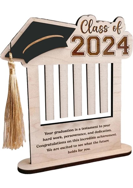 2024 Ahşap Mezuniyet Cüzdanı Mezuniyet Sezonu Hediye Cüzdanı Ahşap Cüzdan Siyah (Yurt Dışından)