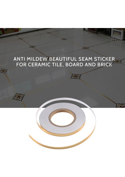 50 Metre Altın Kendinden Yapışkanlı Çıkartmalar Su Geçirmez Kiremit Duvar Karosu Uzay Sızdırmazlık Bandı Şerit Eklemler Güzellik Etiketler Çıkartmaları Ev Dekor (Yurt Dışından) fiyatları