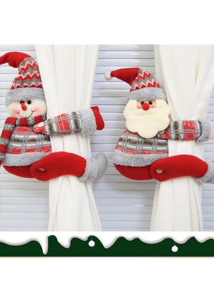 1 Adet Noel Perde Tutucu Kanca Perde Klipsi Tieback Toka Klipleri Toka Kravat Arka Perde Dekoratif Ev Dekor(C) (Yurt Dışından) fiyatları