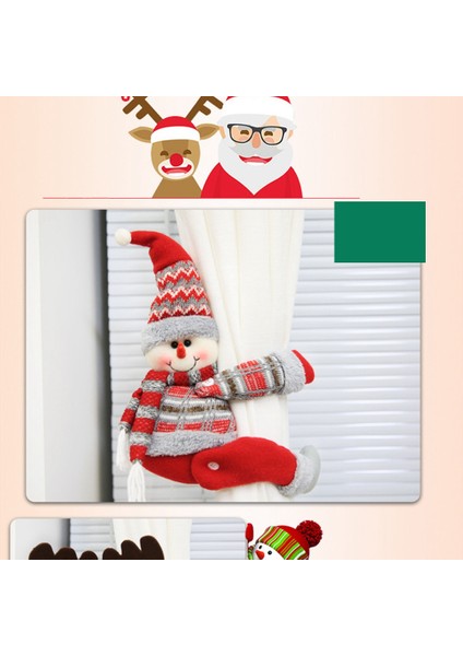 1 Adet Noel Perde Tutucu Kanca Perde Klipsi Tieback Toka Klipleri Toka Kravat Arka Perde Dekoratif Ev Dekor(C) (Yurt Dışından) modelleri