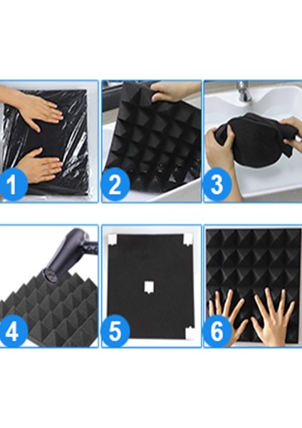 24 Adet 30X30X2.5CM Ses Yalıtımı Pamuk Ses Yalıtım Köpüğü Ses Yalıtım Köpüğü (Yurt Dışından) modelleri