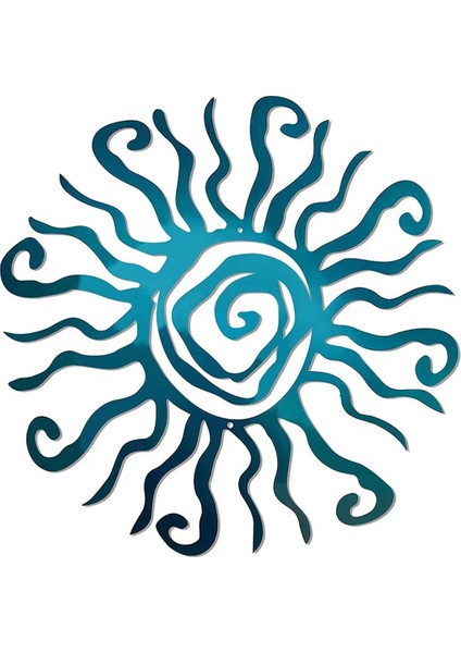 Güneş Tanrısı Metal Duvar Sanatı Iç/dış Mekan Dekoru - 12.2 Inç Mercan Pas Geçirmez Duvar Dekoru Yatak Odası, Bahçe, Veranda ve Çiftlik Evi Için (Yurt Dışından)