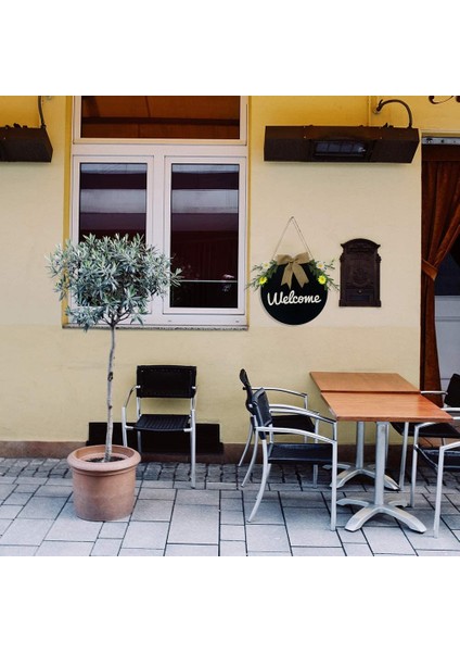 Ön Kapı Için 12 Inç Hoş Geldiniz Işareti, Çiftlik Evi Ev Dekoru Için Ahşap Hoş Geldiniz Çelengi Rustik Çuval Bezi Ahşap Asılı Işaretler (Yurt Dışından) indirimleri