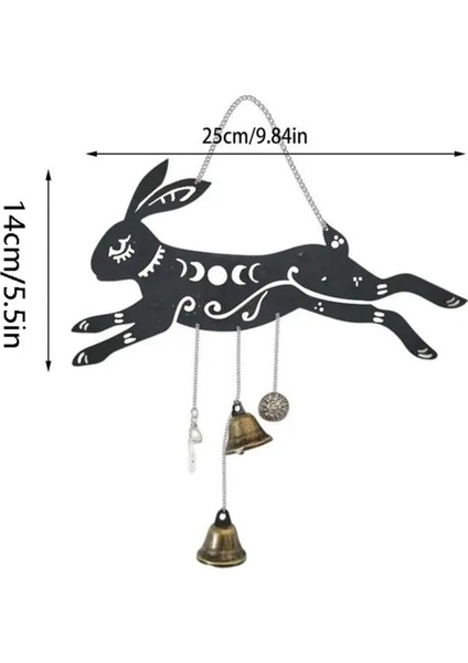 Rüzgar Çanı Kolye Tavşan Vintage Rüzgar Çanı Dekoru Koşan Tavşan Şeklinde Dekorasyon Aksesuarı Kapılar Avlular Bahçeler Için (Yurt Dışından) modelleri