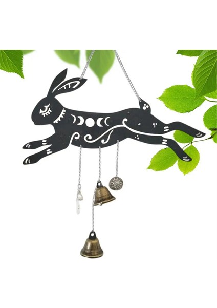 Rüzgar Çanı Kolye Tavşan Vintage Rüzgar Çanı Dekoru Koşan Tavşan Şeklinde Dekorasyon Aksesuarı Kapılar Avlular Bahçeler Için (Yurt Dışından) fırsatları