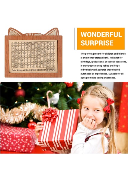 Para Biriktirme Kutusu, Para Hedefli ve Rakamlı Ahşap Para Kutusu, Sayaçlı Tasarruf Zorlukları Para Kutusu, A (Yurt Dışından) indirimleri