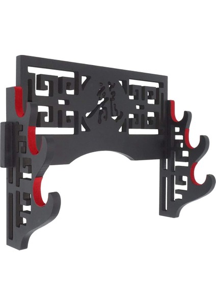 Kadife Koruyun Duvara Montaj Tutucu Ekran Standı Katana Wakizashi Lar Için Keçe Şeritler ile (3 Katmanlı Ejderha) (Yurt Dışından)