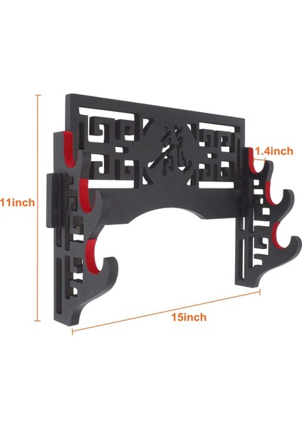 Kadife Koruyun Duvara Montaj Tutucu Ekran Standı Katana Wakizashi Lar Için Keçe Şeritler ile (3 Katmanlı Ejderha) (Yurt Dışından) fiyatları