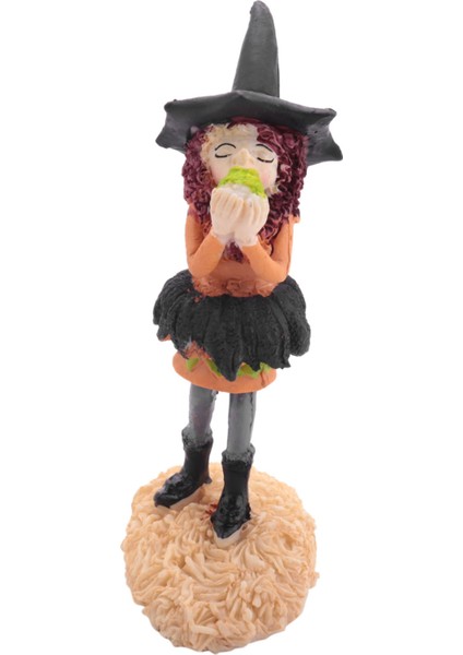 Cadılar Bayramı Cadılar Heykelcik Büyüleyici Cadı Dekor Bebek Mini Sihirli Cadı Cadılar Bayramı Süslemeleri Masaüstü Ev Dekor-D (Yurt Dışından)