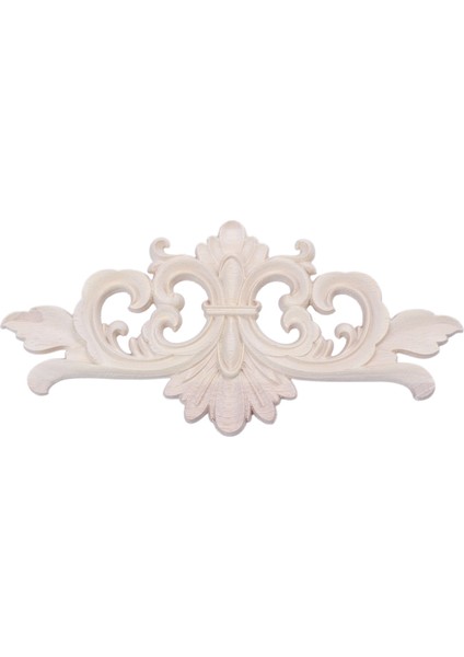 22*10 cm Ahşap Oyma Köşe Onlay Aplike Dekor Mobilya Zanaat Boyasız (Yurt Dışından)