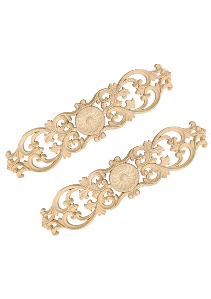 40 cm x 10 cm Ahşap Oyma Çıkartmaları Oyma Köşe Çiçek Ev Dekorasyon Dolabı Kapı Yatak Dekoratif Yama Onlay Ahşap Aplike (Yurt Dışından) modelleri