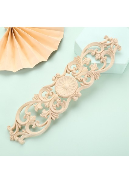40 cm x 10 cm Ahşap Oyma Çıkartmaları Oyma Köşe Çiçek Ev Dekorasyon Dolabı Kapı Yatak Dekoratif Yama Onlay Ahşap Aplike (Yurt Dışından) indirimleri