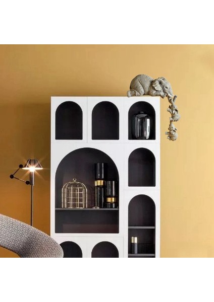 Fil Reçine Süsler 3 Parçalı Dekor, 1 Fil Anne ve El Sanatları Heykellerinin Kenarında Asılı 2 Bebek (Yurt Dışından) modelleri