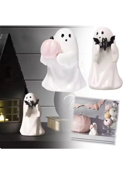 Cadılar Bayramı Reçine Hayalet Tutma Balkabağı ve Yarasa Bahçe Heykeli Süslemeleri Sahne Dekorasyonu Çok Sahneli Reçine El Sanatları (Yurt Dışından) fiyatları