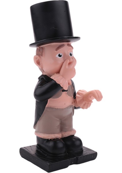 Reçine Butler Şekli Sevimli Eski Erkek Heykeli Dekor Doku Standı Raf Heykel Tuvalet Için (Yurt Dışından) modelleri