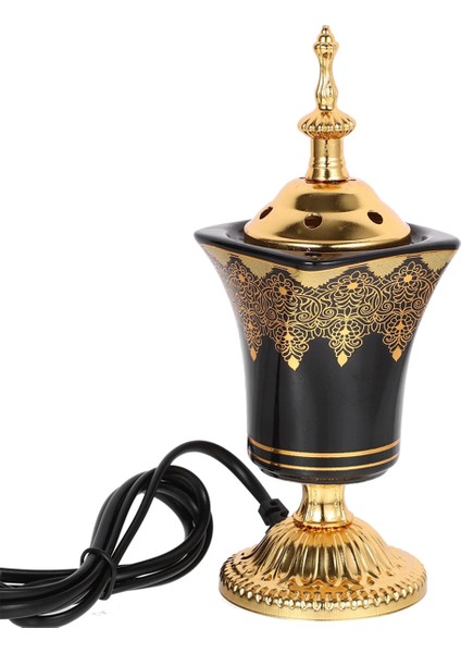 Elektrikli Tütsü Brülörü Tütsü Tutucu Vintage Arap Tütsü Brülörü Ev Ofis Yoga Spa Süsü Abd Fişi (Yurt Dışından)