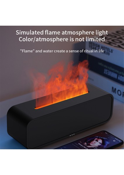 Simüle Alev Aromaterapi Makinesi Uzaktan Kumanda 7 Renkli Aydınlatma Zamanlama Sessiz Nemlendirme Parfüm Dilatör Beyaz (Yurt Dışından) indirimleri