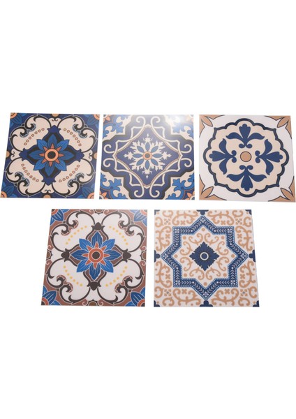 10 Adet Fas Tarzı Kiremit Çıkartmalar Su Geçirmez Duvar Çıkartmaları Banyo Sanat Dekor, 6x6 Inç (Yurt Dışından) fiyatları