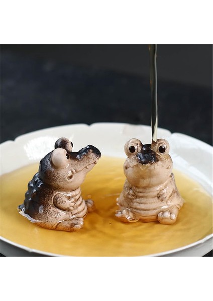 Timsah Bebek Heykelciği Çay Hayvanı Ev Bahçe Dekoru, Sevimli Timsah Heykeli, Mini Timsah Heykelciği B (Yurt Dışından) indirimleri