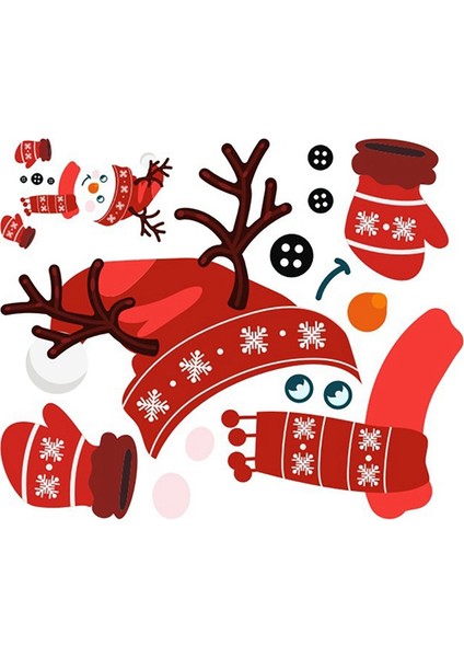 Karikatür Kardan Adam Noel Buzdolabı Mıknatısları Dolapları Komik Çıkartmalar Sevimli Mutfak Garaj Tatil Ev Dekor Kapı (Yurt Dışından)