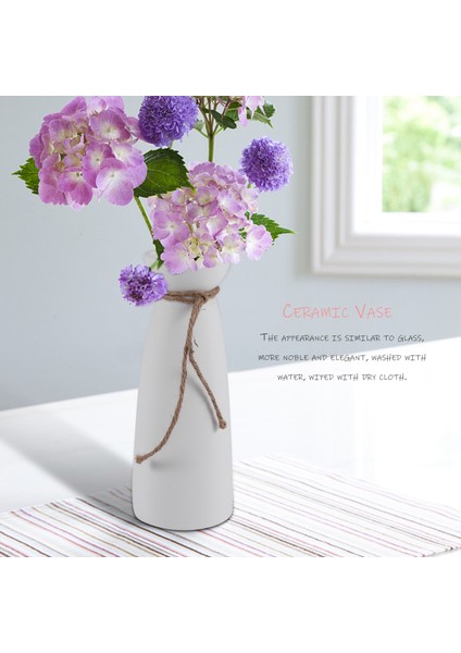 Beyaz Seramik Vazo Minimalist Tarzı Dekorasyon, Modern Ev Dekorasyonu Porselen Vazo Mat Tasarım (B Tarzı) (Yurt Dışından) indirimleri