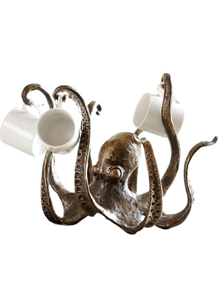 Ahtapot Kahve Kupası Tutucu, Retro Stil Reçine Ahtapot Dak Tutucu, Tezgah Için Kupa Ağacı, Mücevher Askısı (Yurt Dışından) fiyatları