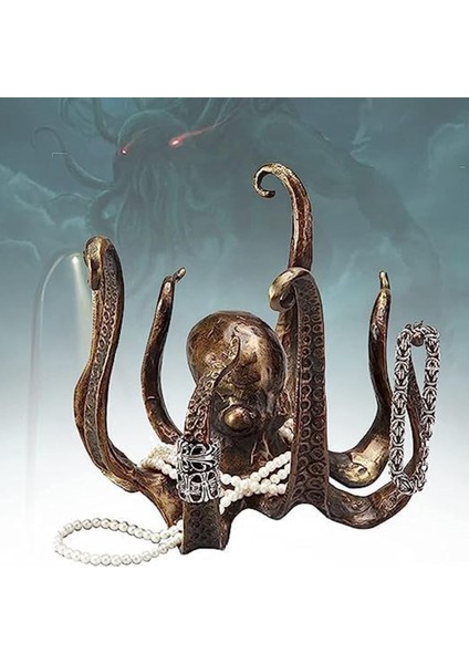 Ahtapot Kahve Kupası Tutucu, Retro Stil Reçine Ahtapot Dak Tutucu, Tezgah Için Kupa Ağacı, Mücevher Askısı (Yurt Dışından) fırsatları