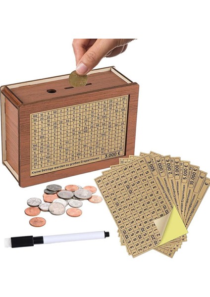 Dayanıklı Para Kutusu Tekrar Kullanılabilir Küçük Finansal Yönetim Toksik Olmayan Ahşap Ahşap Para Kutusu Kutusu Kokusuz Tasarruflu (Yurt Dışından) fiyatları