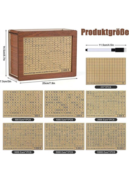 Dayanıklı Para Kutusu Tekrar Kullanılabilir Küçük Finansal Yönetim Toksik Olmayan Ahşap Ahşap Para Kutusu Kutusu Kokusuz Tasarruflu (Yurt Dışından) modelleri