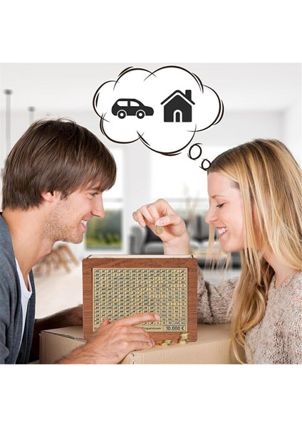 Dayanıklı Para Kutusu Tekrar Kullanılabilir Küçük Finansal Yönetim Toksik Olmayan Ahşap Ahşap Para Kutusu Kutusu Kokusuz Tasarruflu (Yurt Dışından) indirimleri