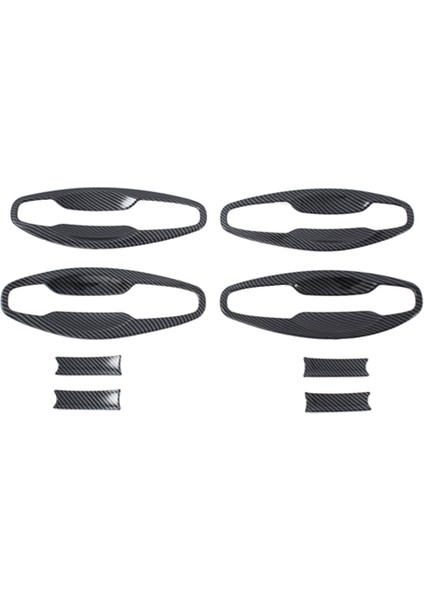 Karbon Fiber Araba Dış Kapı Kolu Kase Kapağı Trim Etiket Dekorasyon Honda Odyssey 2022 Için (Yurt Dışından)