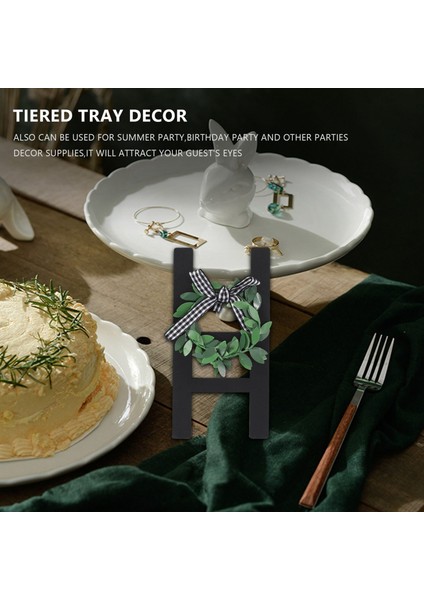 2 Adet Ahşap Merdiven Tepsisi Dekorasyon Çerçevesi Siyah ve Beyaz Ekose Çiftlik Evi Merdiven Işareti Dekor Yaz Rustik Işareti Dekorasyon (Yurt Dışından) fırsatları