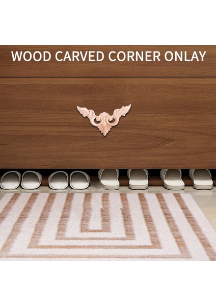 4 Adet 8*8 cm Ahşap Oyma Köşe Onlay Mobilya Ev Dekorasyonu Boyasız Aplike (Yurt Dışından) fırsatları