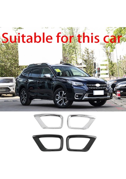 Araba Arka Sis Lambası Lambası Kapağı Trim Çerçeve Çerçeve Styling Subaru Outback Bt 2021 2022 Için Karbon Fiber (Yurt Dışından) modelleri
