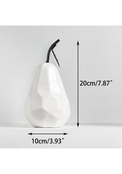 Beyaz Seramik Meyve Heykeli Minimalist Modern Meyve Heykeli Süslemeleri Kitaplık Ev Düğün Partisi Için (Yurt Dışından) modelleri