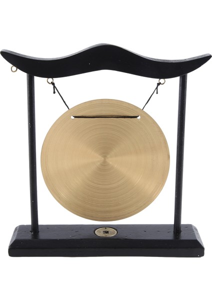 Masaüstü Gong - Feng Shui Pirinç Gong Masaüstü Süsü Stand ve Tokmakla, Narin Çin Ev Dekoru, Çin Zodyağı (Yurt Dışından) indirimleri