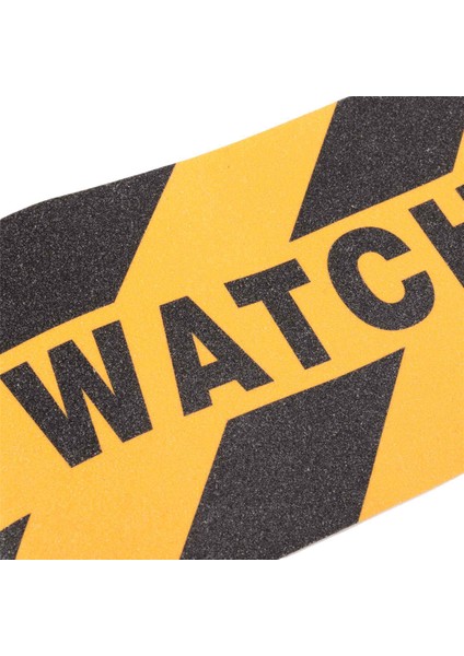 Adımınızı Izleyin Zemin Çıkartmaları Çıkartmalar 6X24 Inç Uyarı Işareti Etiket Zemin Bandı Kaymaz Aşındırıcı Yapışkan Bant Çıkartması (Yurt Dışından)