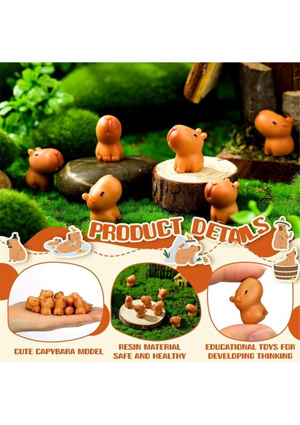 Mini Kapia Reçine Heykeli, Kapia Model Süsleri, Minyatür Hayvanlar, Masaüstü Açık Hava El Sanatları Süsleri (Yurt Dışından) fırsatları