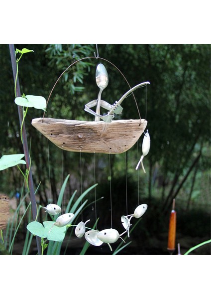 El Yapımı Balıkçı Kaşığı Balık Heykeli Rüzgar Çanı Kaşık Balık Heykelleri Rüzgar Çanı Açık Hava Ev Bahçe Dekoru,c (Yurt Dışından) fırsatları