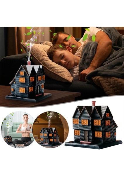 Salems Cadı Evi Tütsü Brülörü Massachusetts Cadı Evi Cadılar Bayramı Noel Tatili Süsü Tütsü Brülörü 1 Adet (Yurt Dışından) fırsatları