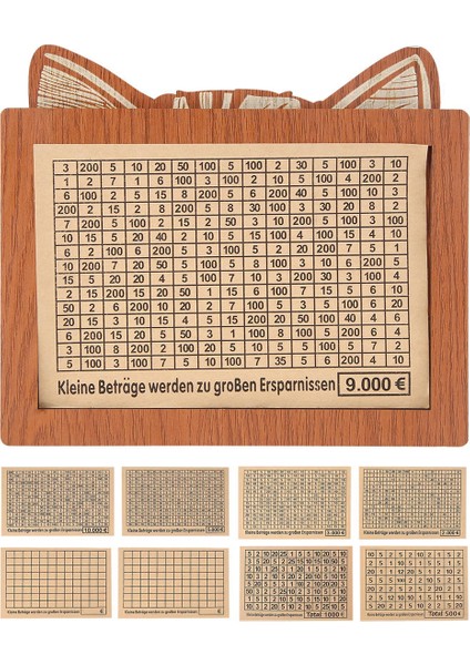 Para Biriktirme Kutusu, Para Hedefli ve Rakamlı Ahşap Para Kutusu, Sayaçlı Tasarruf Zorlukları Para Kutusu, B (Yurt Dışından) fırsatları